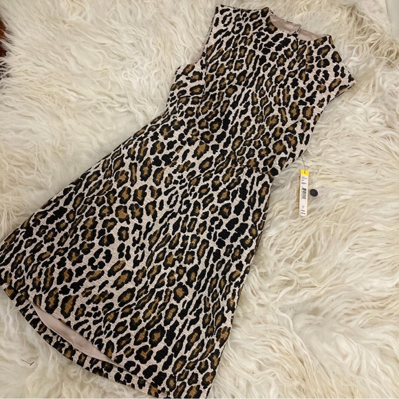ALICE + OLIVIA Animal Print Mini Dress - Picture 4 of 16